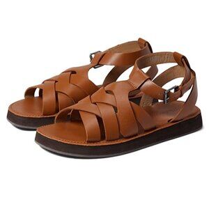 Madewell The Kristen Fisherman Sandal W 7 Burnished Caramel MSRP $128